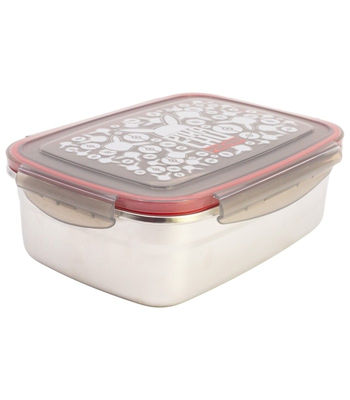 Sandwichera Rectangular Redondeada Inox 1090ml Pokémon