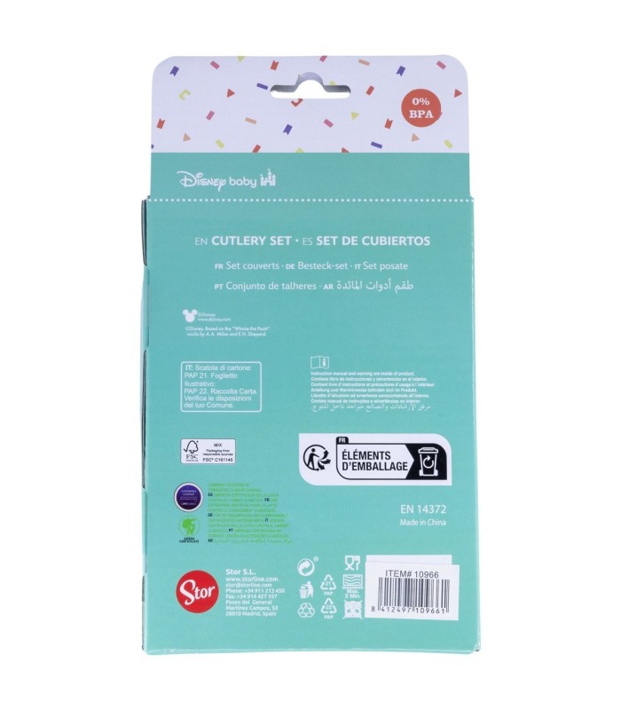 Estojo Toddler com 2 Colheres PP Stitch Cuddle Me
