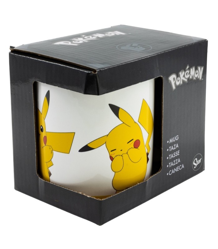 Caneca Cerâmica 325 ml Pokémon Pikachu em Caixa de Presente