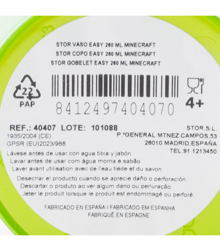 Copo Pequeno 260 ml Minecraft