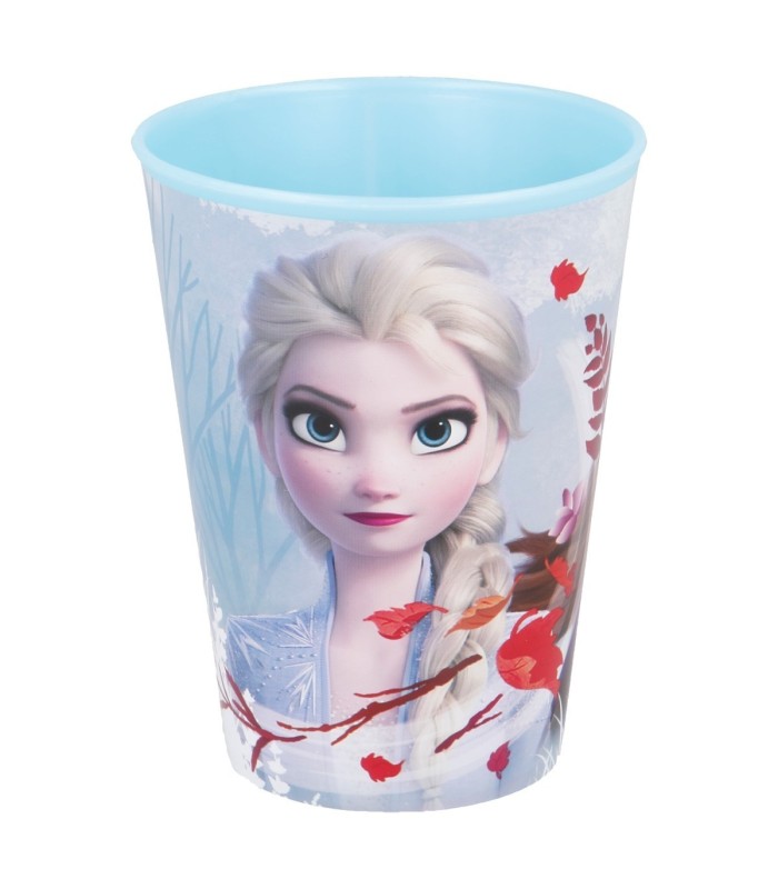 Copo Infantil Reutilizável 260 ML Frozen II Floresta Azul