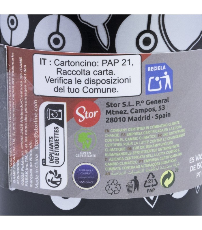 Copo Térmico Inox com Canudo 3D 770 ml Pokémon