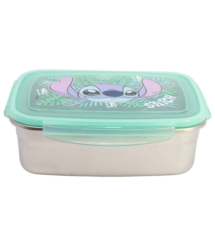 Sandwichera Rectangular Redondeada Stitch Aloha 1090ml