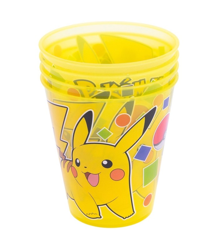 Conjunto 4 PCS Copos PP Joy 285 ML Pokémon