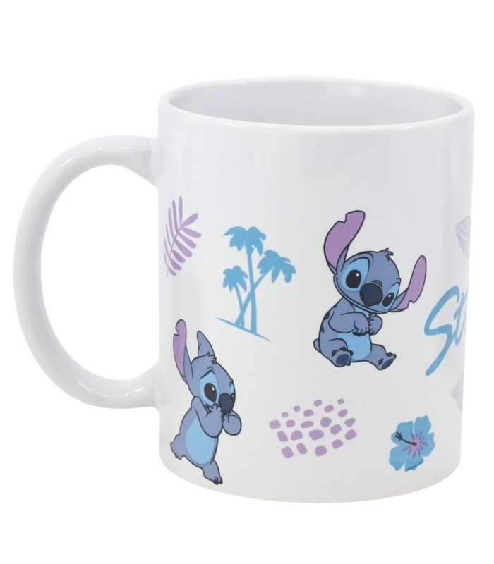 Caneca Cerâmica 325 ml Stitch com Caixa de Presente