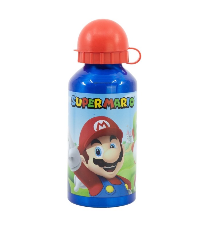 Botelha de Alumínio Pequena 400 ml Super Mario