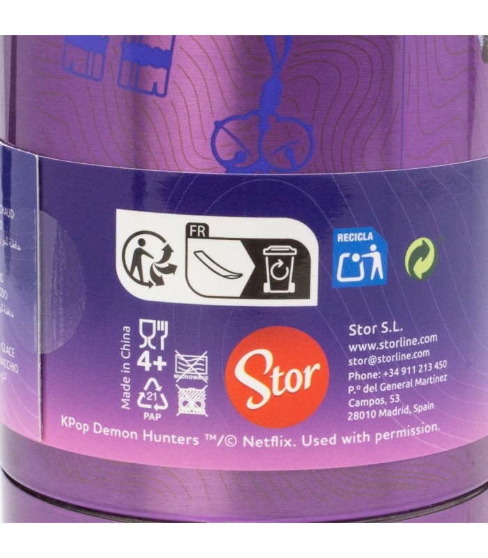Garrafa Glam Térmica Aço Inoxidável 665 ml KPOP Demon Hunters