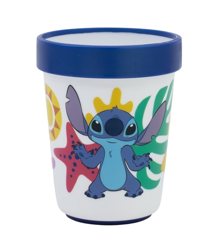 COPO ANTIDESLIZANTE PREMIUM BICOLOR 260 ML STITCH