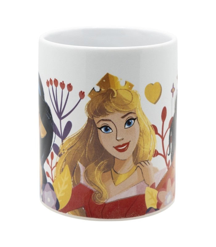 Caneca Cerâmica 325 ml Princesas Coração Corajoso