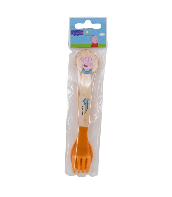 CONJUNTO DE 2 TALHERES PEPPA PIG – COLHER E GARFO