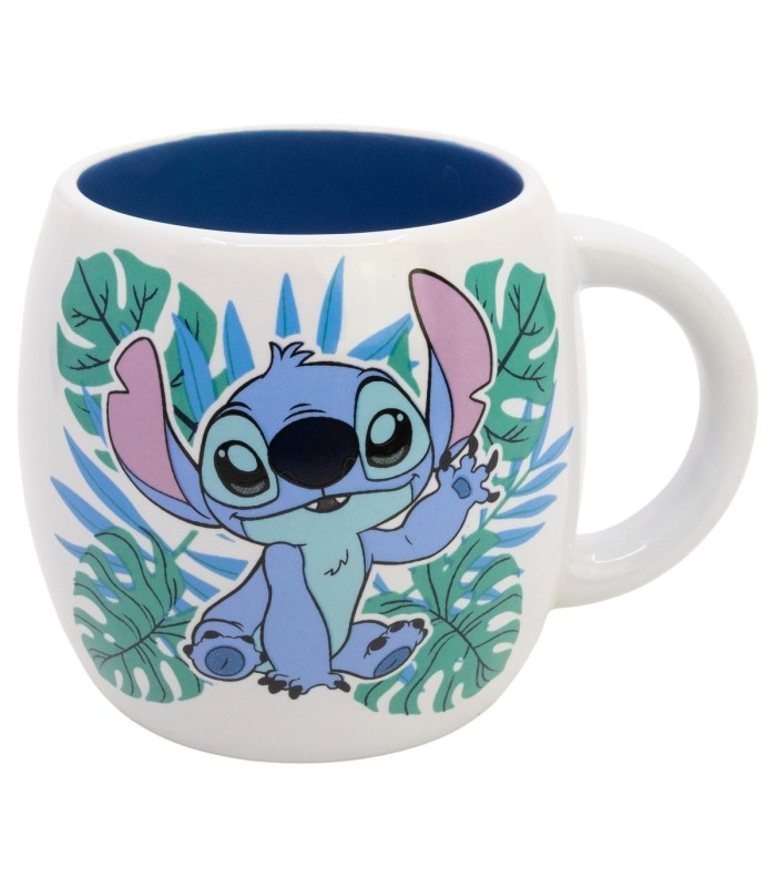 Caneca Cerâmica Globe 380 ml Stitch Aloha em Caixa de Presente