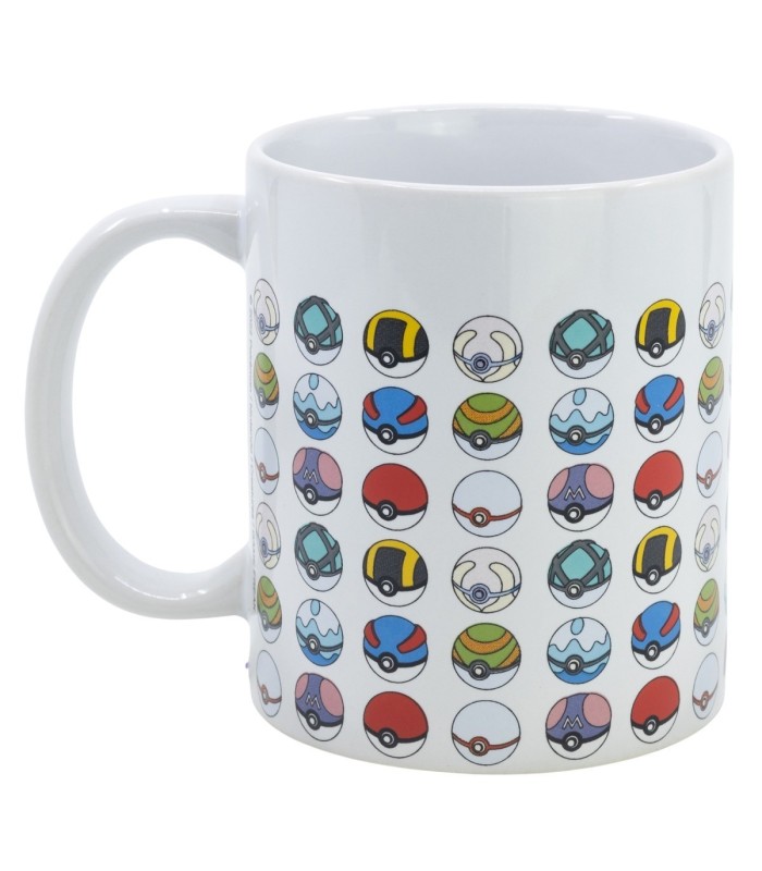 Caneca Cerâmica Pokémon 325 ml com Caixa – Todas as Pokébolas