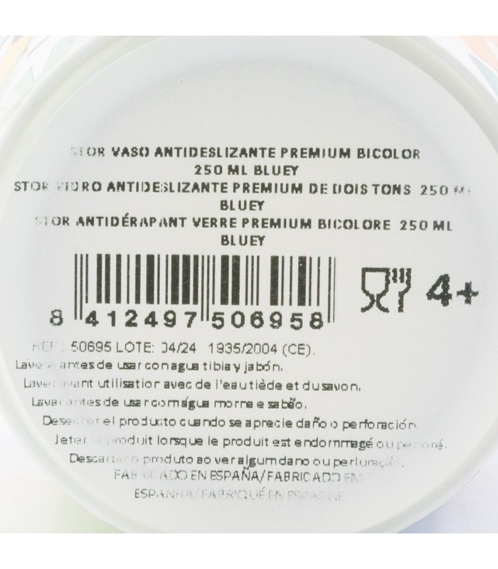 Copo Antideslizante Premium Bicolor 260 ml Bluey