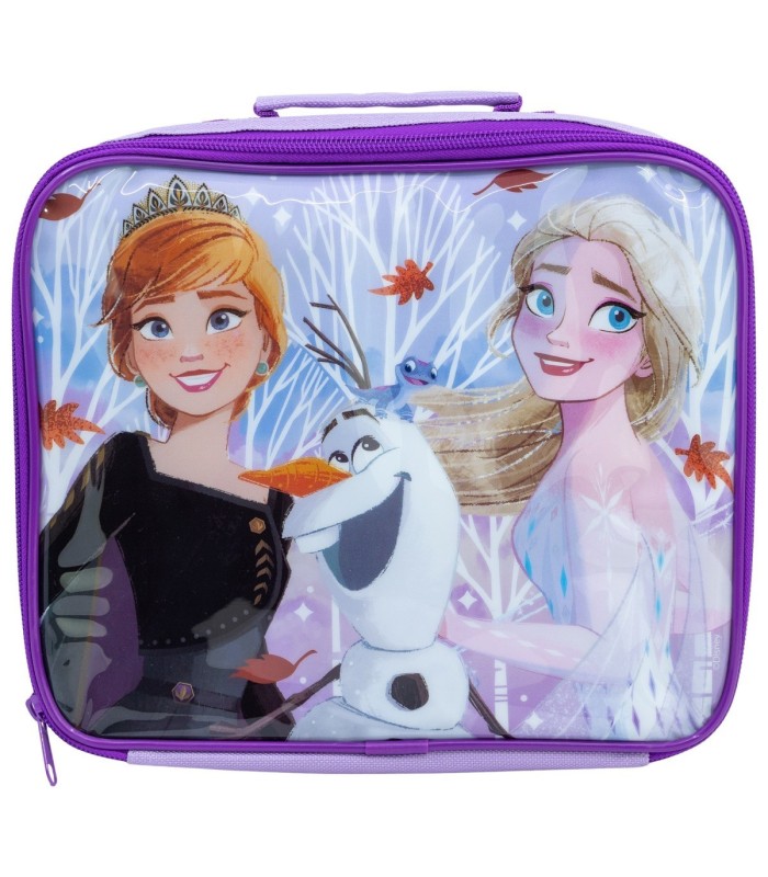 Bolsa Merenda Isolante Retangular Frozen Folhas de Outono