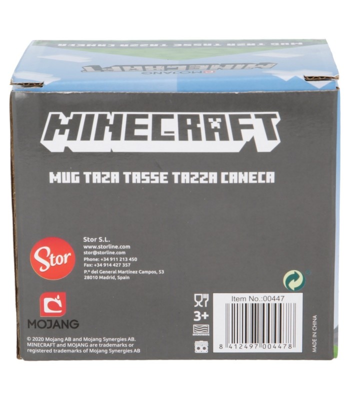 Caneca Cerâmica 325 ml em Caixa Presente Minecraft