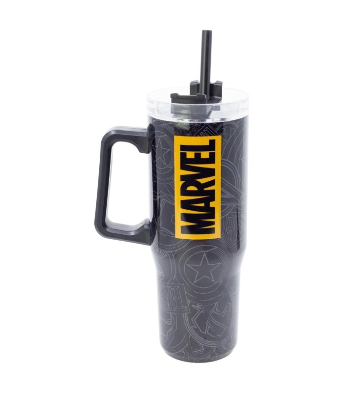 Caneca Cool Termo XL Inox 920 ml Marvel Golden Treasure