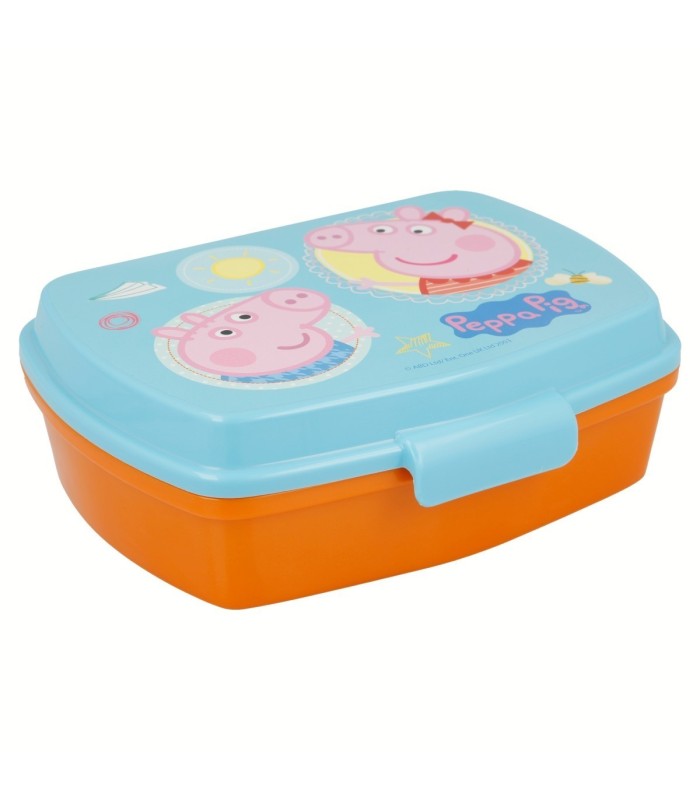 Fiambrera Retangular Peppa Pig para Almoço Infantil