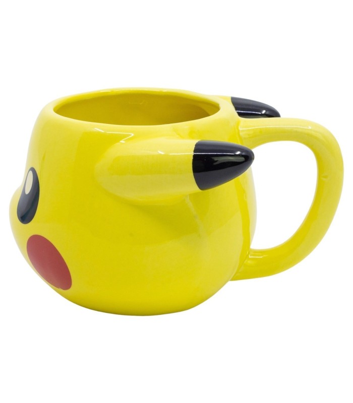Caneca Cerâmica 3D 500 ML Pokémon Pikachu em Caixa de Presente