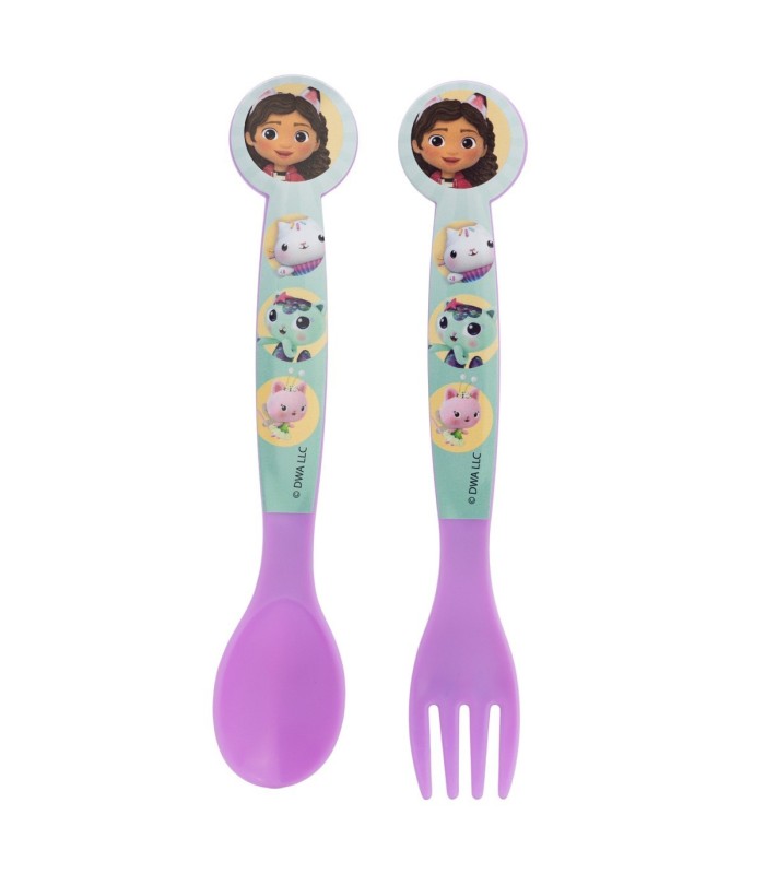 SET DE 2 CUBIERTOS GABBY’S DOLLHOUSE (COLHER E TENEDOR)