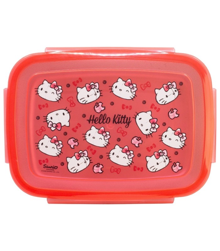 Sandwichera Rectangular Redonda Inox 1090 ml Hello Kitty