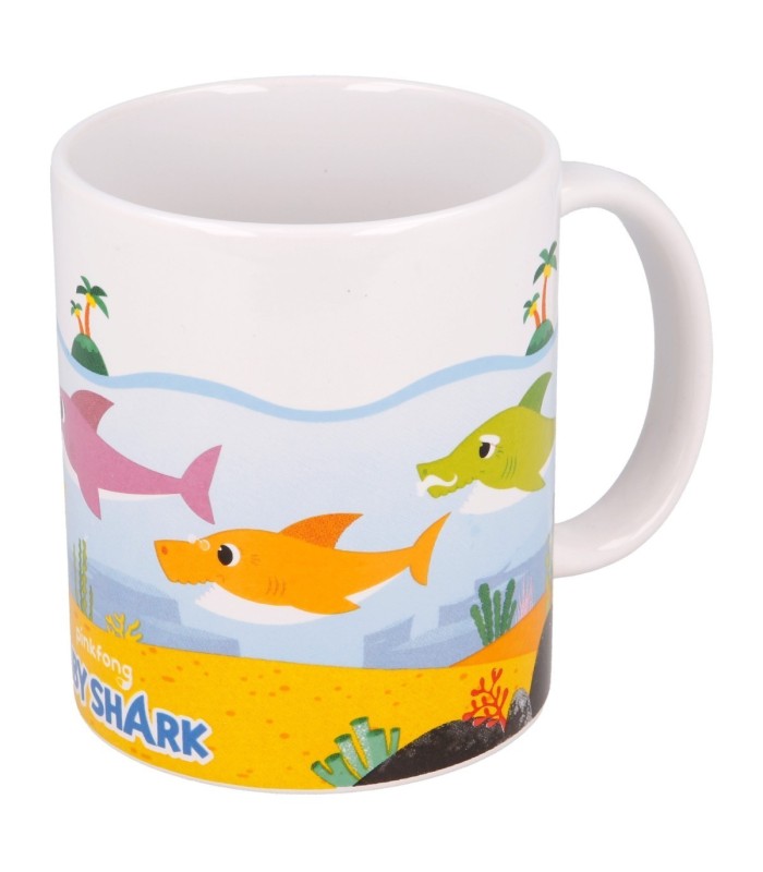 Caneca Cerâmica Baby Shark 325 ml em Caixa