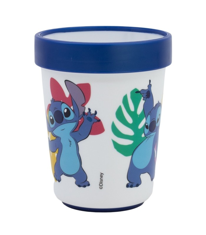 COPO ANTIDESLIZANTE PREMIUM BICOLOR 260 ML STITCH