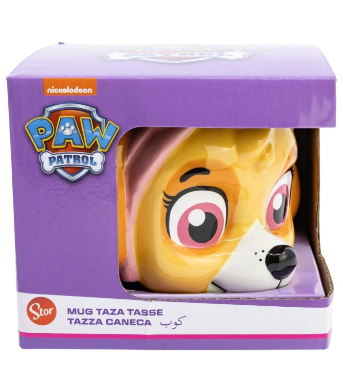 Caneca Cerâmica 3D 480 ML em Caixa Presente Patrulha Canina