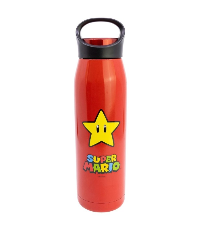 Garrafa Glam Termo Aço Inoxidável 665 ml Super Mario