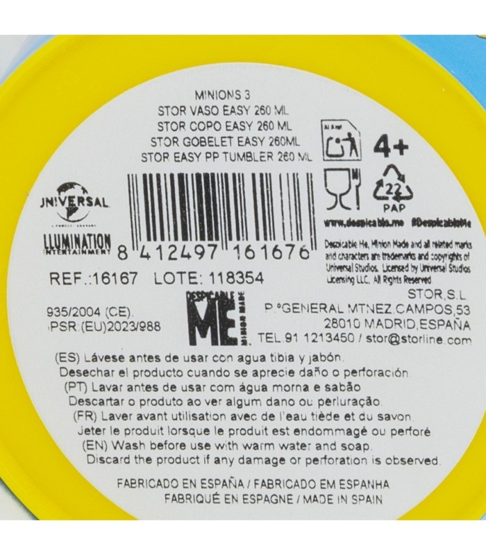 Copo Easy Pequeno 260 ml Minions 3