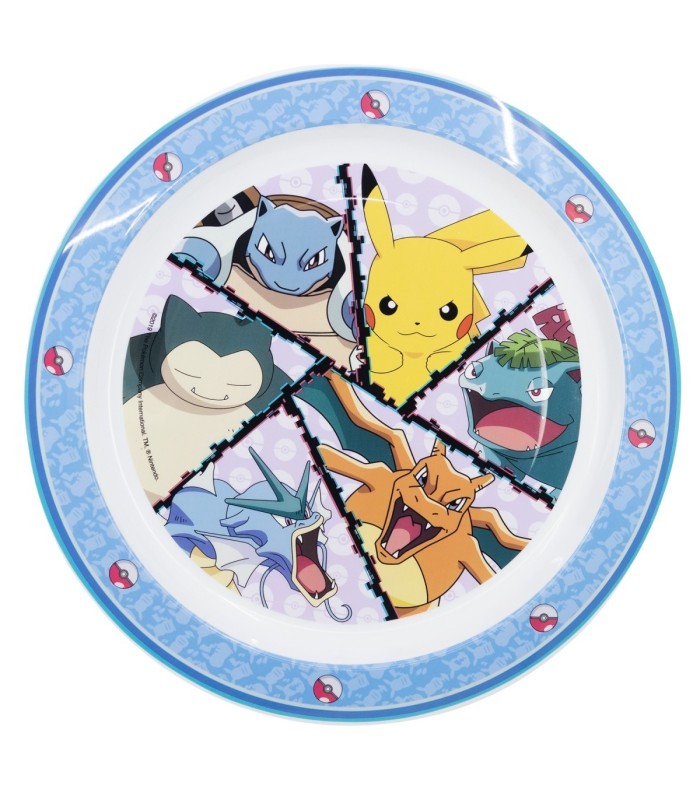 Prato Micro Pokémon Distorsão – Reutilizável e Divertido