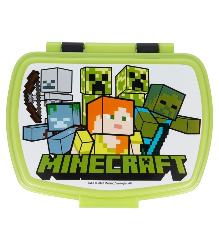MINECRAFT – Fiambrera Retangular para Almoço Infantil
