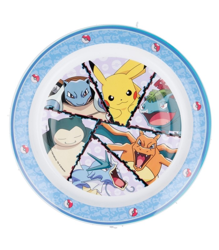 Prato Micro Pokémon Distorsão – Reutilizável e Divertido