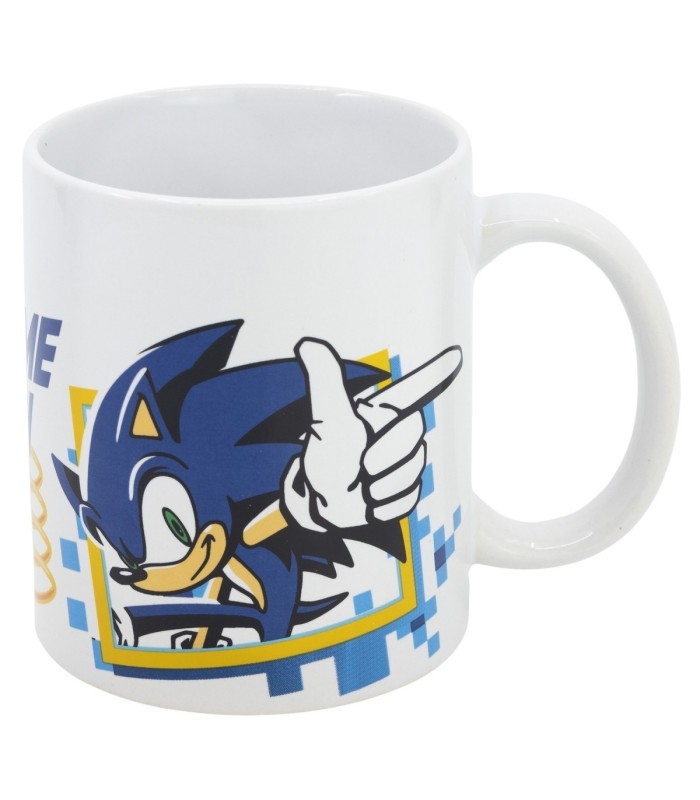 Caneca de Cerâmica 325 ml Sonic Game On com Caixa de Presente