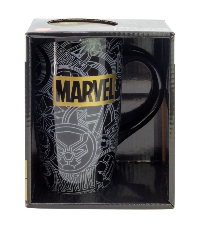 Caneca Cerâmica Latte 695 ml Marvel Golden Treasure