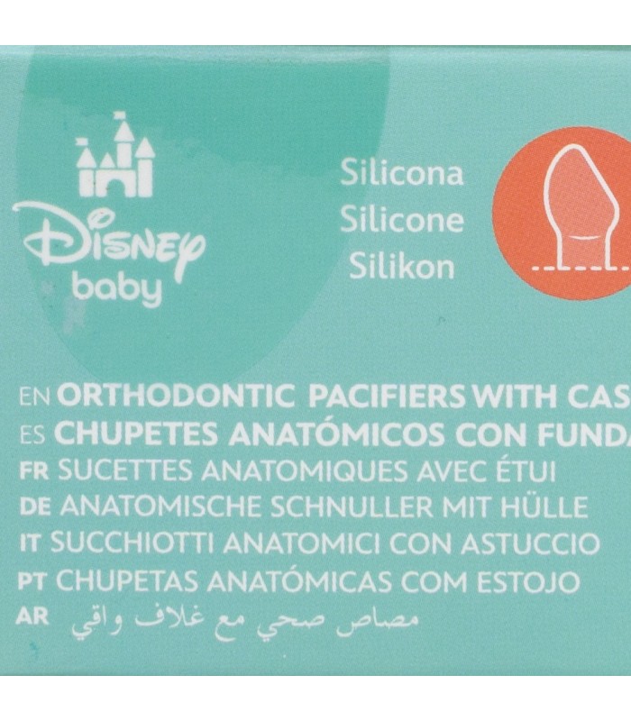 SET 2 CHUPETAS SILICONE ANATÓMICO MICKEY MOUSE