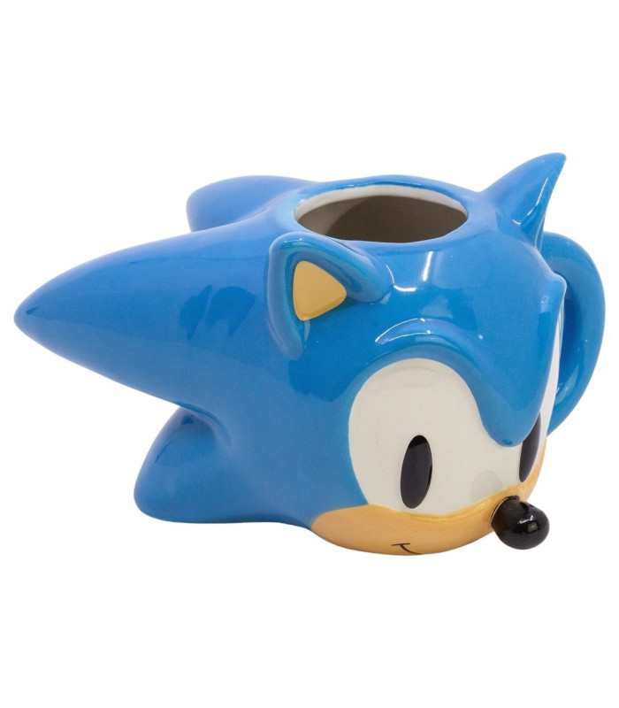 Caneca Cerâmica 3D 400 ML Sonic Head em Caixa de Presente