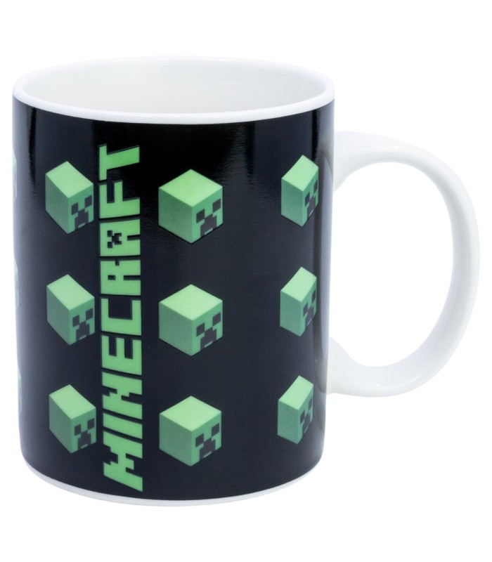 Caneca Cerâmica 325 ml Mudança de Cor Minecraft