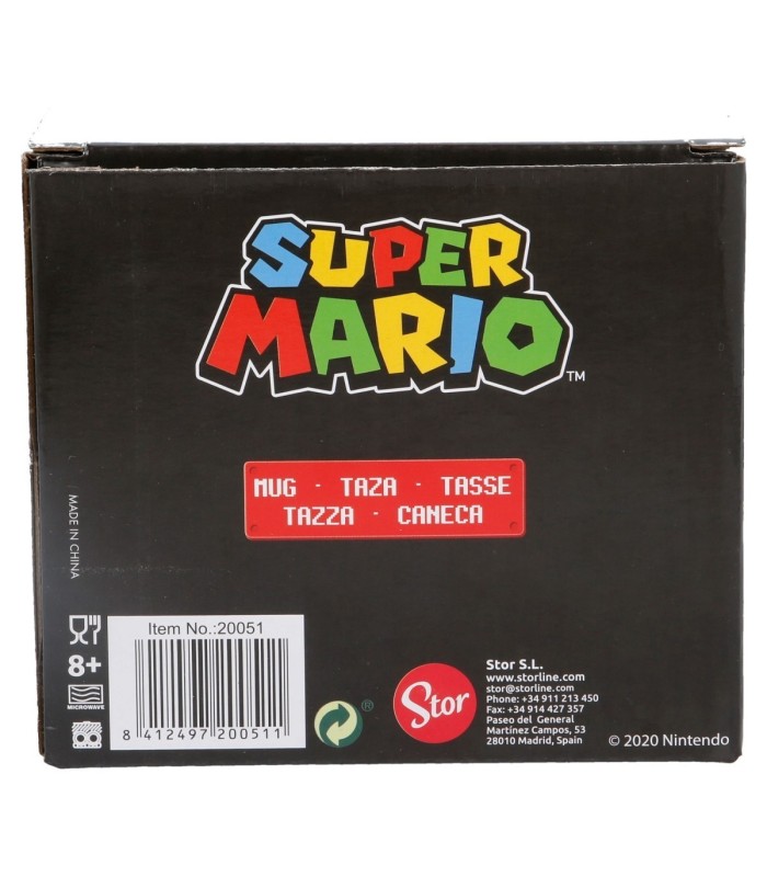 Caneca Cerâmica 325 ml Super Mario em Caixa de Presente