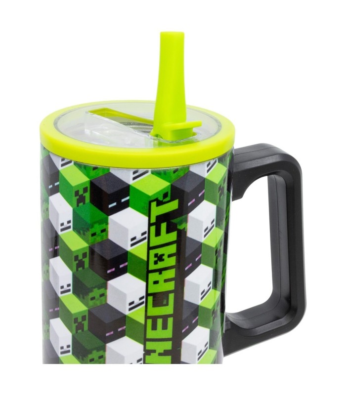 Caneca Cool Sipper XL Aço Inoxidável 920 ML Minecraft