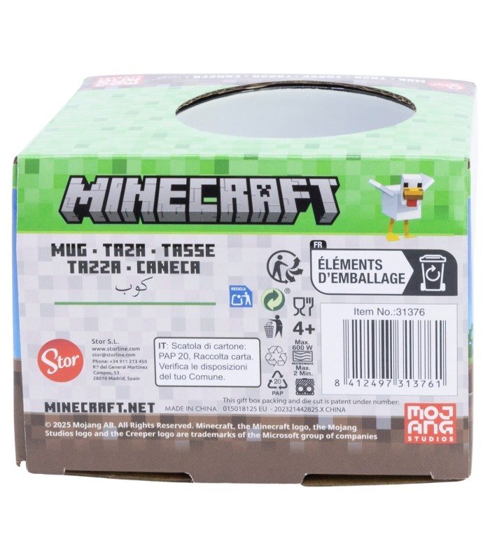 Caneca Cerâmica Globe 380 ml Minecraft