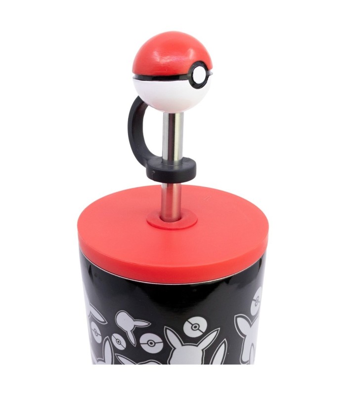 Copo Térmico Inox com Canudo 3D 770 ml Pokémon