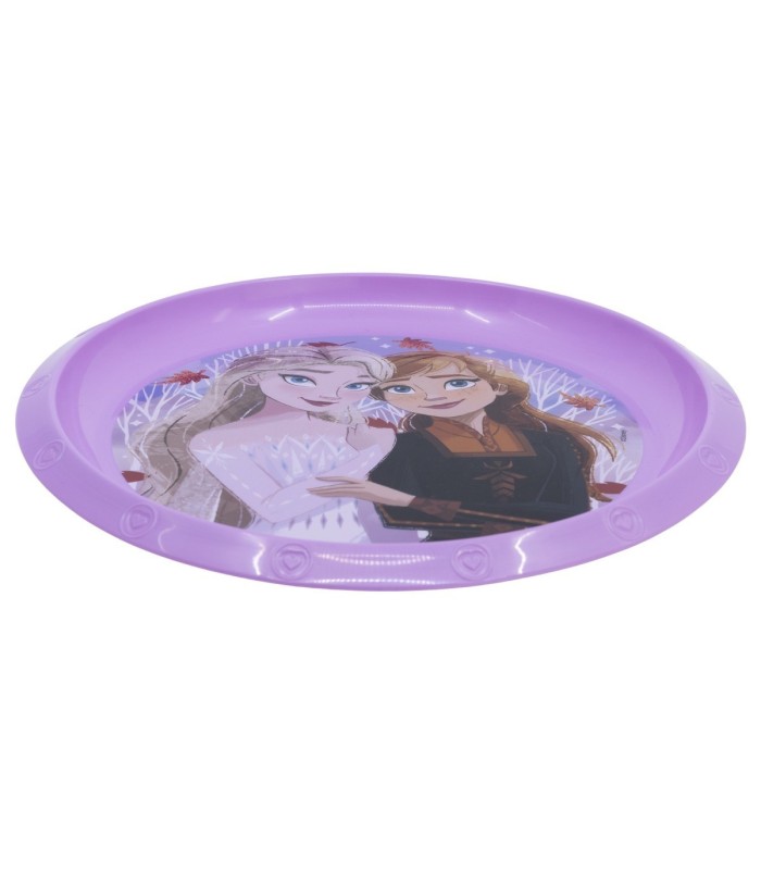Prato Infantil Reutilizável Frozen Folhas de Outono