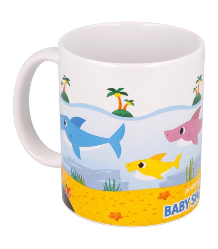 Caneca Cerâmica Baby Shark 325 ml em Caixa