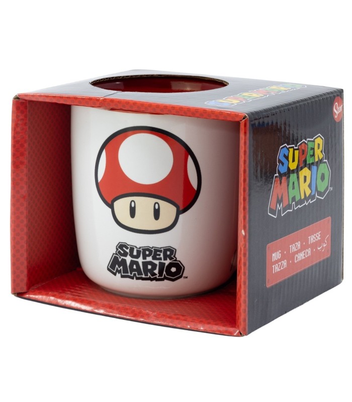Caneca Cerâmica Elite 380 ml Super Mario em Caixa de Presente
