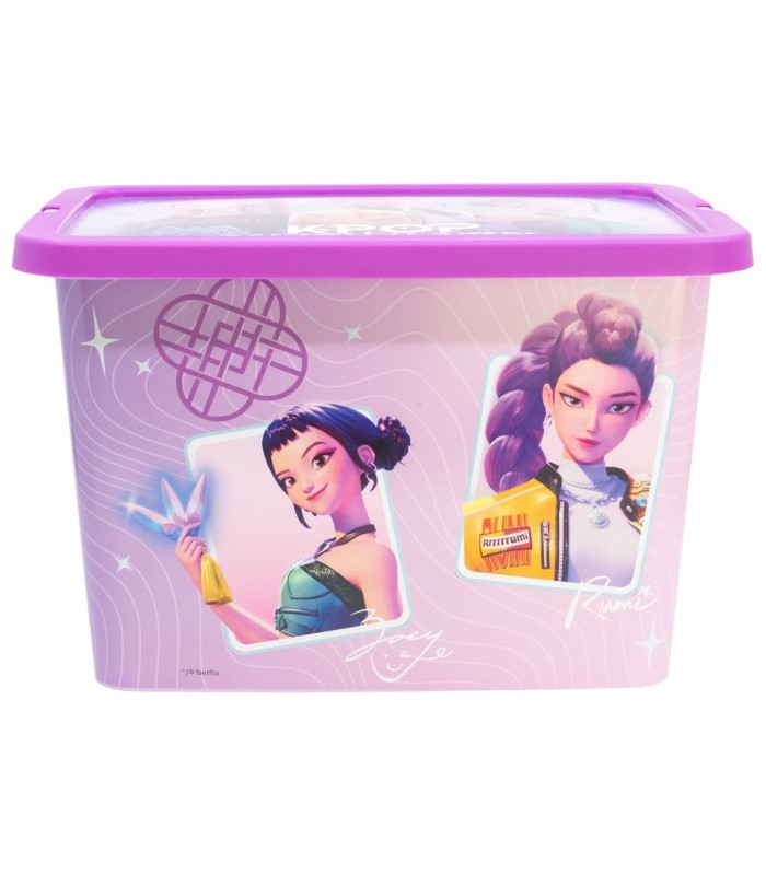 CAIXA DE ARMAZENAMENTO CLICK 7 L KPOP VIOLET HUNTRIX