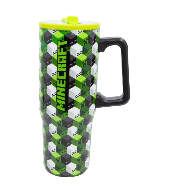 Caneca Cool Sipper XL Aço Inoxidável 920 ML Minecraft
