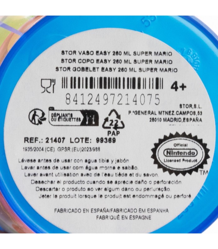 Copo Pequeno 260 ml Super Mario