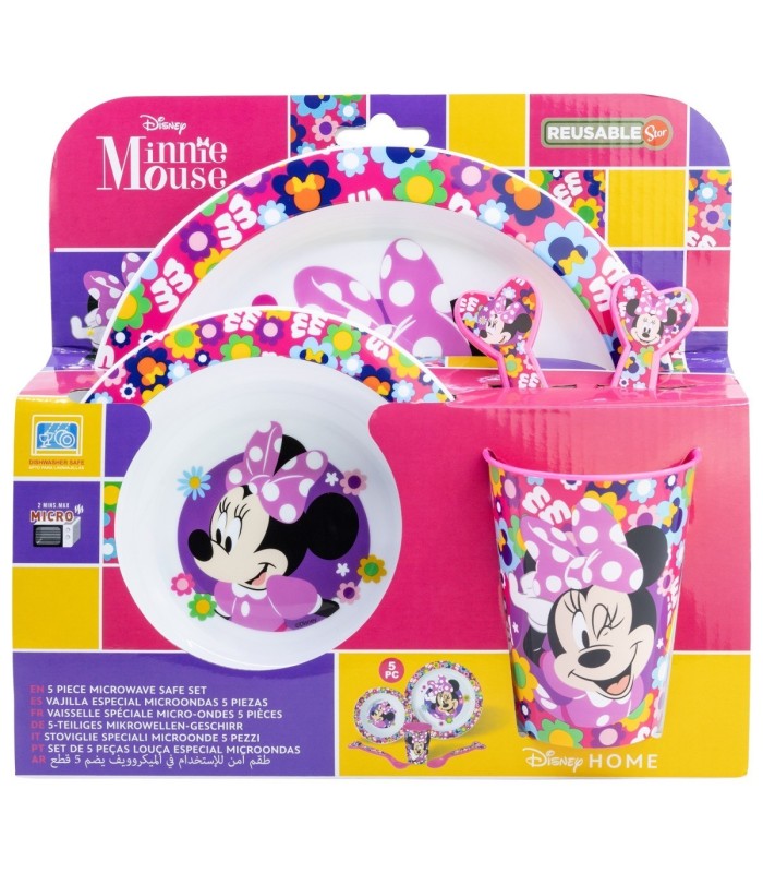 Conjunto Infantil 5 PCS Minnie Bold Florals