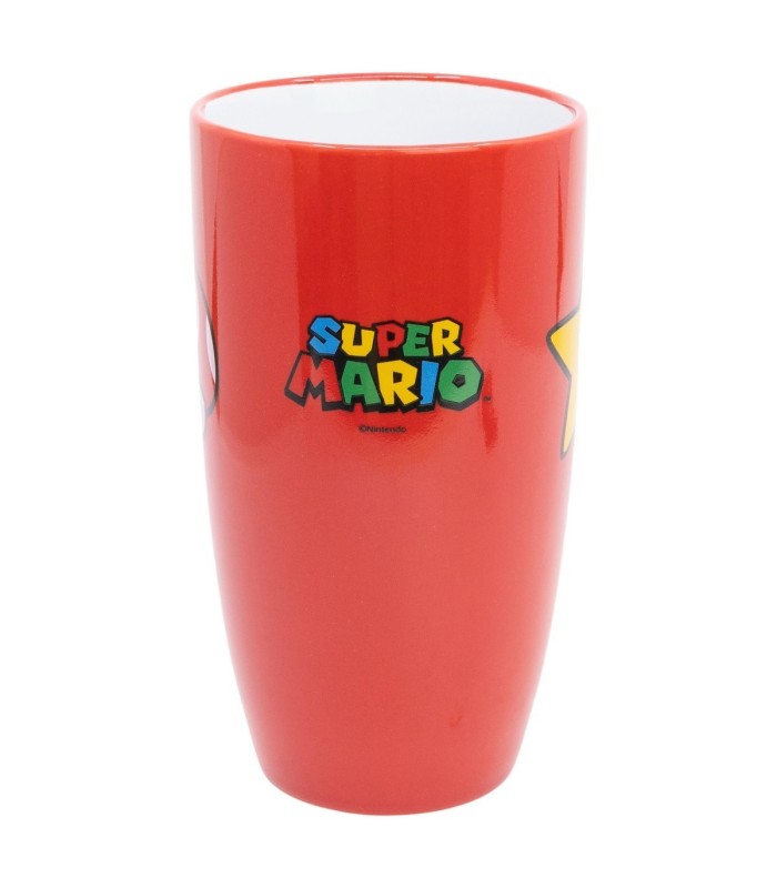 Caneca de Cerâmica Latte 695 ml Super Mario em Caixa de Presente