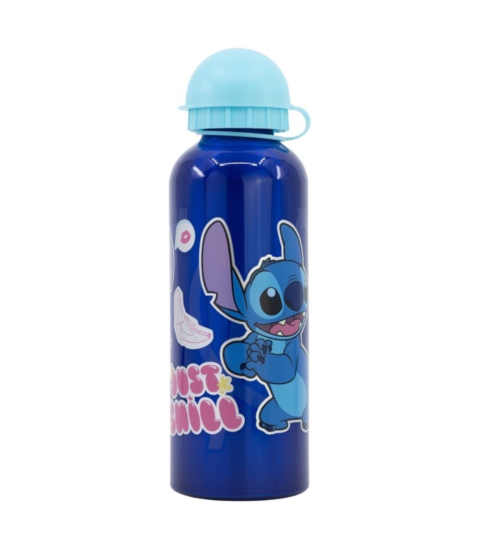 Botelha de Alumínio Alta 530 ml Stitch Palms